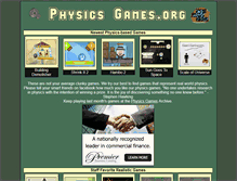 Tablet Screenshot of physicsgames.org